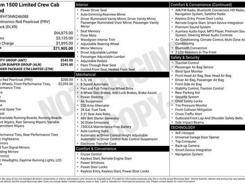 Certified 2022 RAM 1500 Limited w/ Bed Utility Group image 10