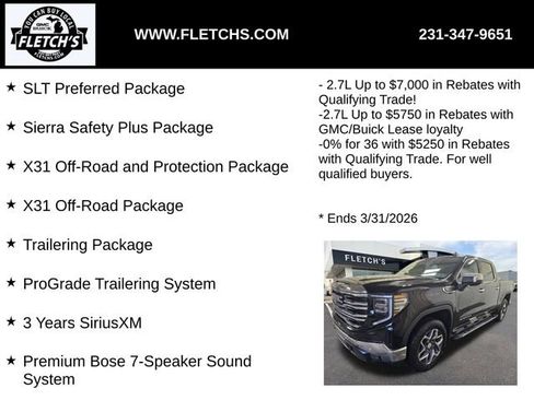 New 2026 GMC Sierra 1500 SLT w/ SLT Premium Plus Package image 3