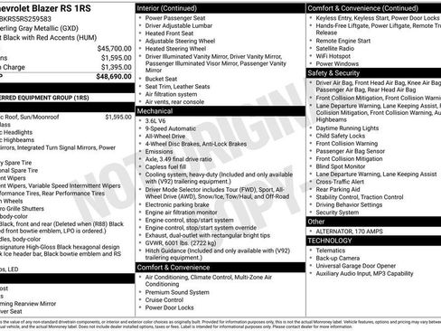 Certified 2024 Chevrolet Blazer RS image 28