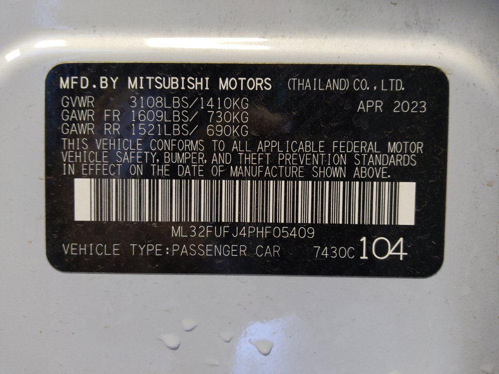 Used 2023 Mitsubishi Mirage G4 Black Edition FWD image 33
