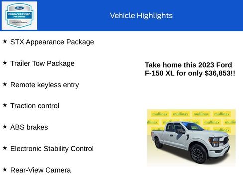 Certified 2023 Ford F150 XL w/ STX Appearance Package AWD/4WD image 10