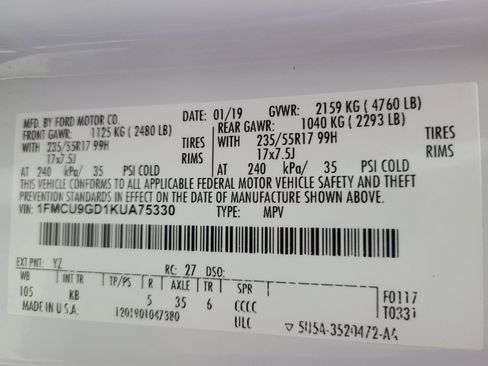 Used 2019 Ford Escape SE image 33