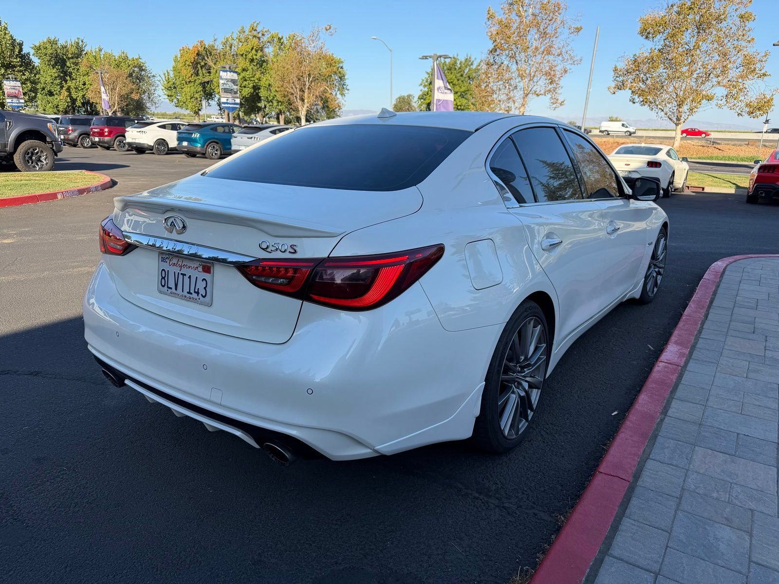 Used 2019 INFINITI Q50 Red Sport 400 w/ Sensory Package RWD image 5