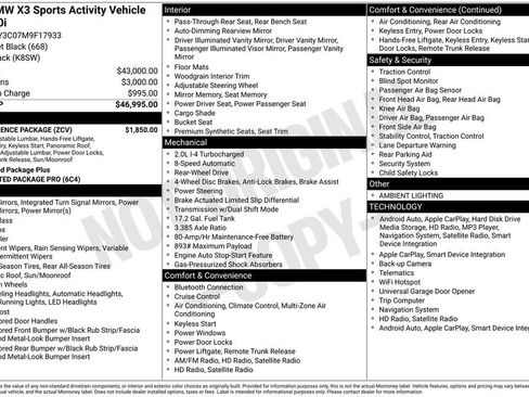 Used 2021 BMW X3 sDrive30i w/ Convenience Package image 7