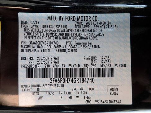 Used 2016 Ford Fusion SE FWD image 14