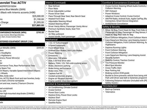 New 2026 Chevrolet Trax ACTIV w/ Driver Confidence Package image 25