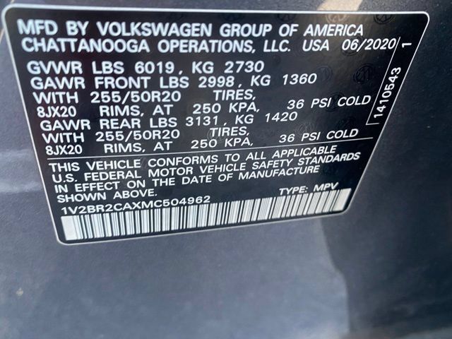 Used 2021 Volkswagen Atlas SEL AWD/4WD image 14