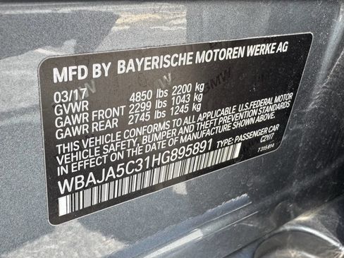 Used 2017 BMW 530i w/ Premium Package RWD image 26