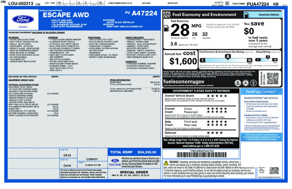 Used 2023 Ford Escape ST-Line AWD/4WD image 25