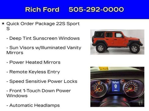 Used 2020 Jeep Wrangler Unlimited Sport S AWD/4WD image 97