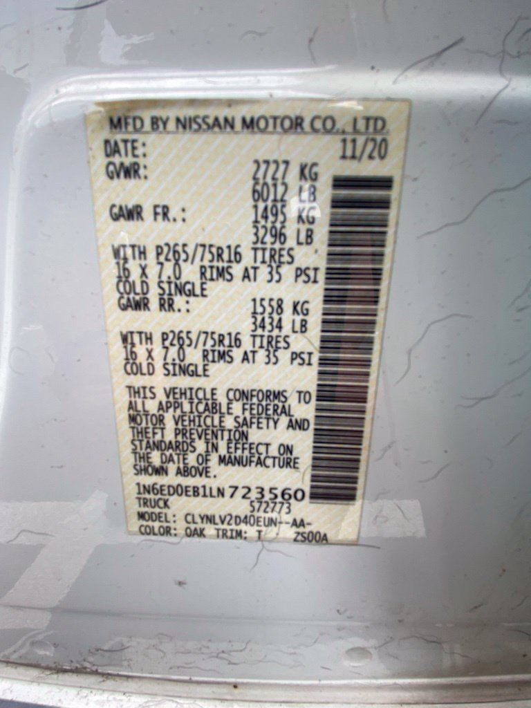 Used 2020 Nissan Frontier PRO-4X w/ Pro-4x Utility Package AWD/4WD image 32