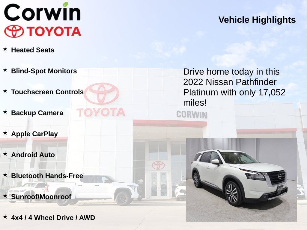 Used 2022 Nissan Pathfinder Platinum w/ Cargo Package AWD/4WD image 7