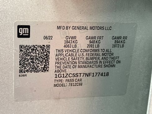 Used 2022 Chevrolet Malibu LS w/ Driver Confidence Package II FWD image 35