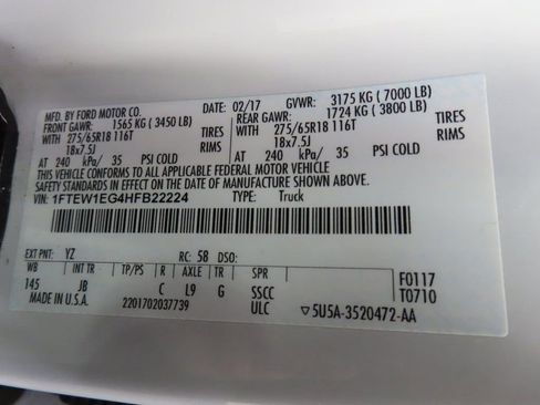 Used 2017 Ford F150 XLT w/ Equipment Group 302A Luxury image 55