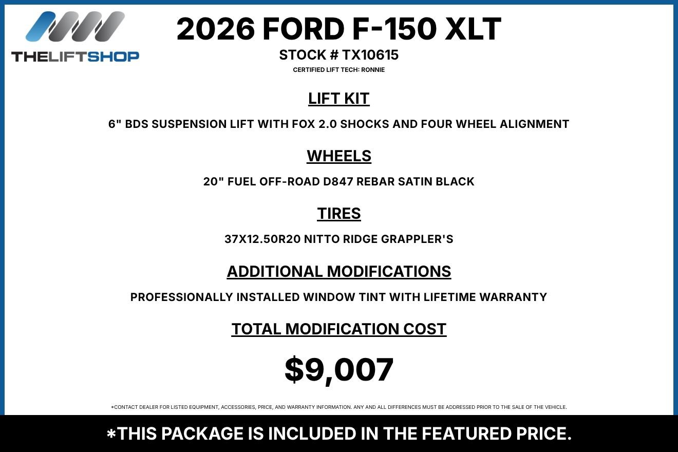 Used 2026 Ford F150 XLT w/ XLT Black Appearance Package AWD/4WD image 2
