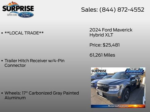 Used 2024 Ford Maverick XLT FWD image 7