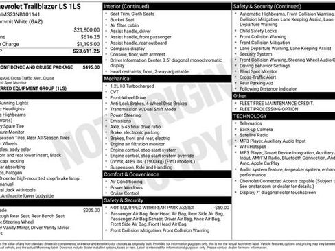 Used 2022 Chevrolet TrailBlazer LS FWD image 10