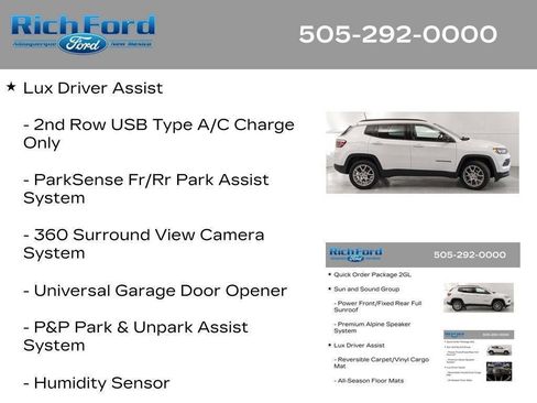 Used 2022 Jeep Compass Latitude w/ Sun and Sound Group AWD/4WD image 84