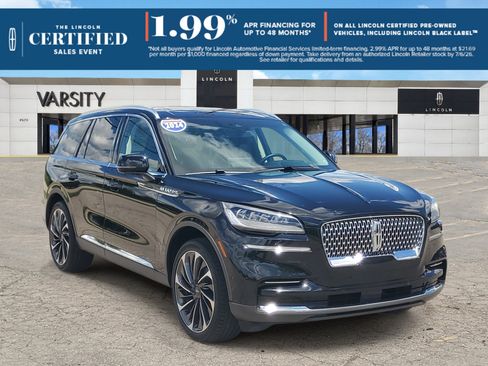 Certified 2024 Lincoln Aviator Reserve w/ Equipment Group 201A AWD/4WD image 1