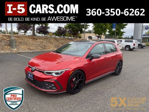 Certified 2024 Volkswagen GTI SE w/ SE Leather Seats Package FWD image 1