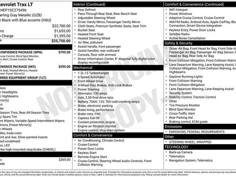 New 2025 Chevrolet Trax LT w/ Driver Confidence Package image 26