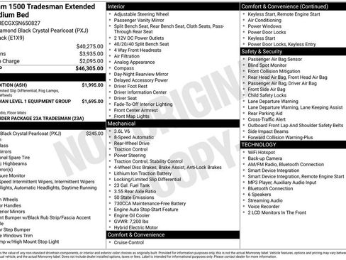 Used 2025 RAM 1500 Tradesman w/ Night Edition RWD image 11
