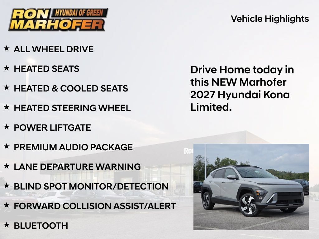 New 2027 Hyundai Kona Limited AWD/4WD image 15