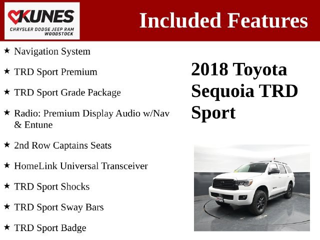 Used 2018 Toyota Sequoia TRD Sport AWD/4WD image 3