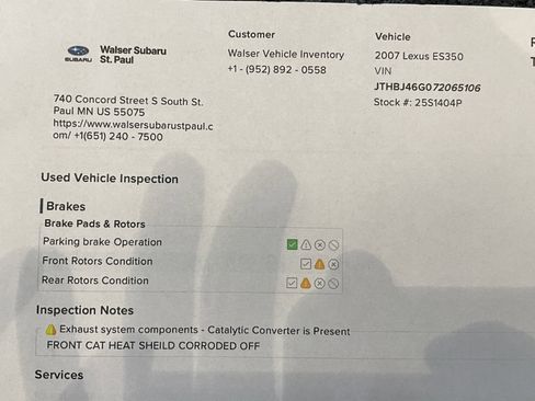 Used 2007 Lexus ES 350 350 image 9