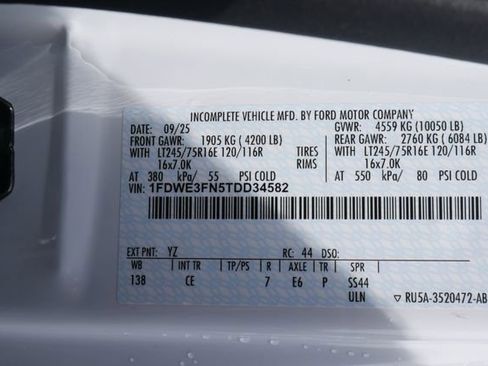 New 2026 Ford E-350 and Econoline 350 Super Duty w/ Power Equipment Group RWD image 24