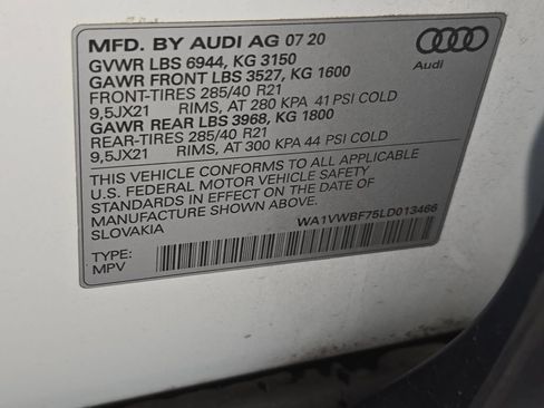 Used 2020 Audi SQ7 Prestige w/ Prestige Package AWD/4WD image 36