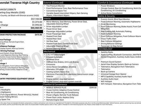 New 2026 Chevrolet Traverse High Country AWD/4WD image 4