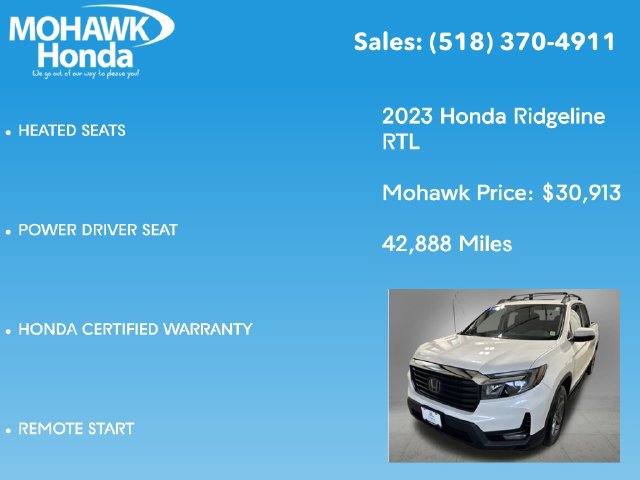 Certified 2023 Honda Ridgeline RTL image 16
