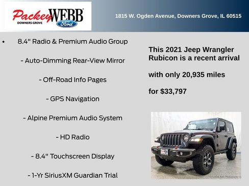 Used 2021 Jeep Wrangler Rubicon image 22