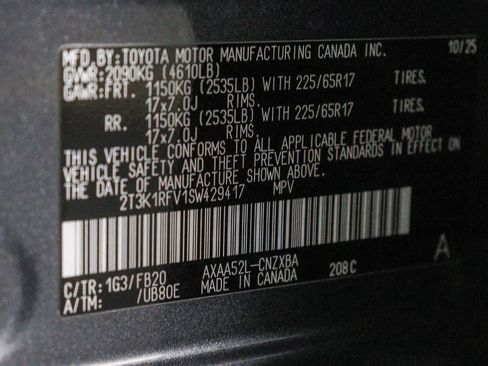 Certified 2025 Toyota RAV4 LE FWD image 30