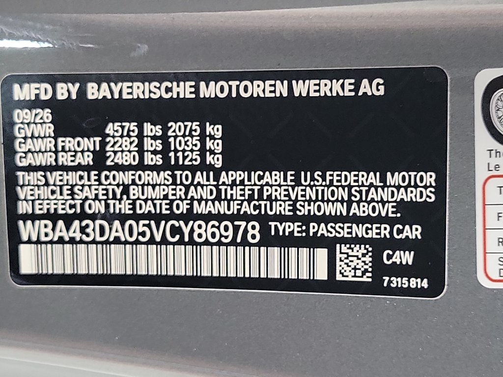 New 2027 BMW 430i Coupe w/ Parking Assistance Package RWD image 23