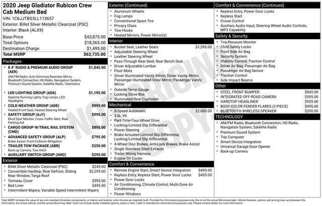 Used 2020 Jeep Gladiator Rubicon AWD/4WD image 6