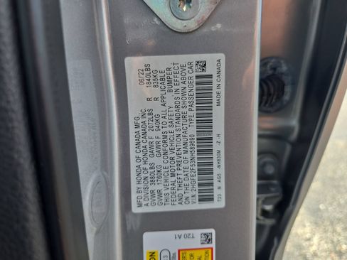 Certified 2022 Honda Civic Sport image 29
