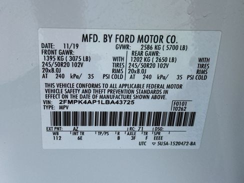 Used 2020 Ford Edge ST AWD/4WD image 35