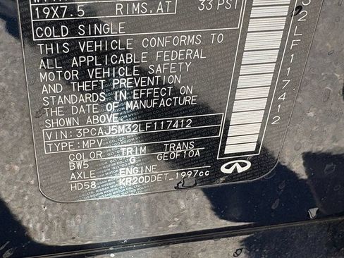 Used 2020 INFINITI QX50 Luxe w/ Navigation Package AWD/4WD image 18