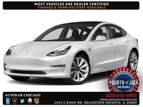 Used 2019 Tesla Model 3 Long Range AWD/4WD image 1