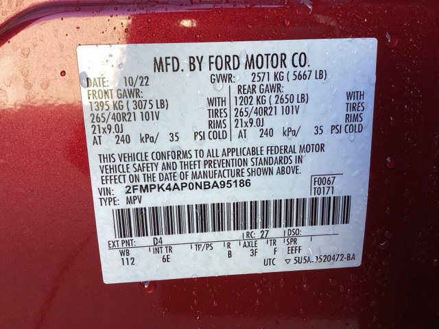 Used 2022 Ford Edge ST w/ Equipment Group 401A AWD/4WD image 40