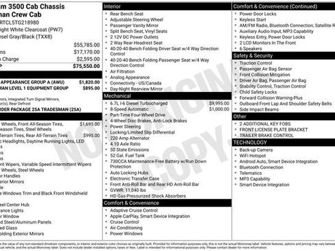 New 2026 RAM 3500 Tradesman w/ Chrome Appearance Group A AWD/4WD image 42