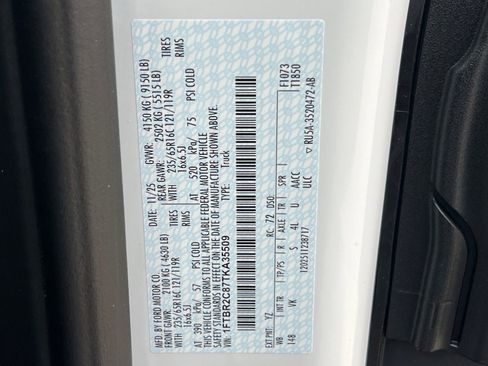 New 2026 Ford Transit 250 148 Medium Roof Extended AWD w/ Load Area Protection Package image 28