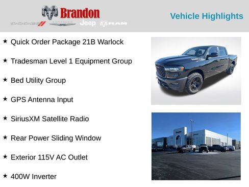 Used 2026 RAM 1500 Warlock AWD/4WD image 2