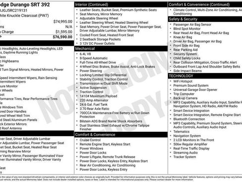 Used 2024 Dodge Durango SRT AWD/4WD image 36