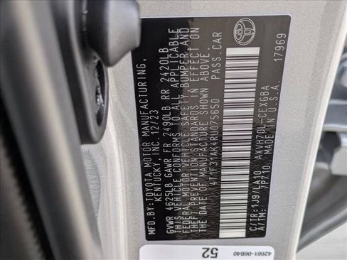 Used 2024 Toyota Camry XLE w/ Navigation Package FWD image 26