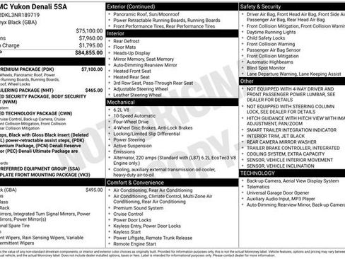 Used 2022 GMC Yukon Denali w/ Denali Premium Package image 14