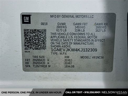 Used 2019 Chevrolet Traverse RS w/ LPO, Cargo Package image 34