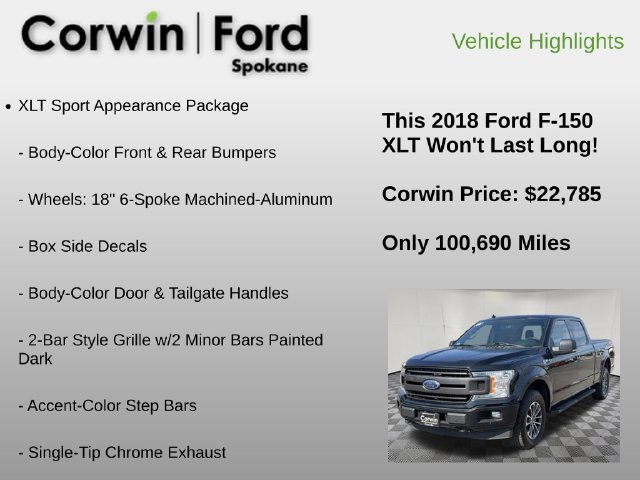 Used 2018 Ford F150 XLT w/ Equipment Group 302A Luxury AWD/4WD image 24
